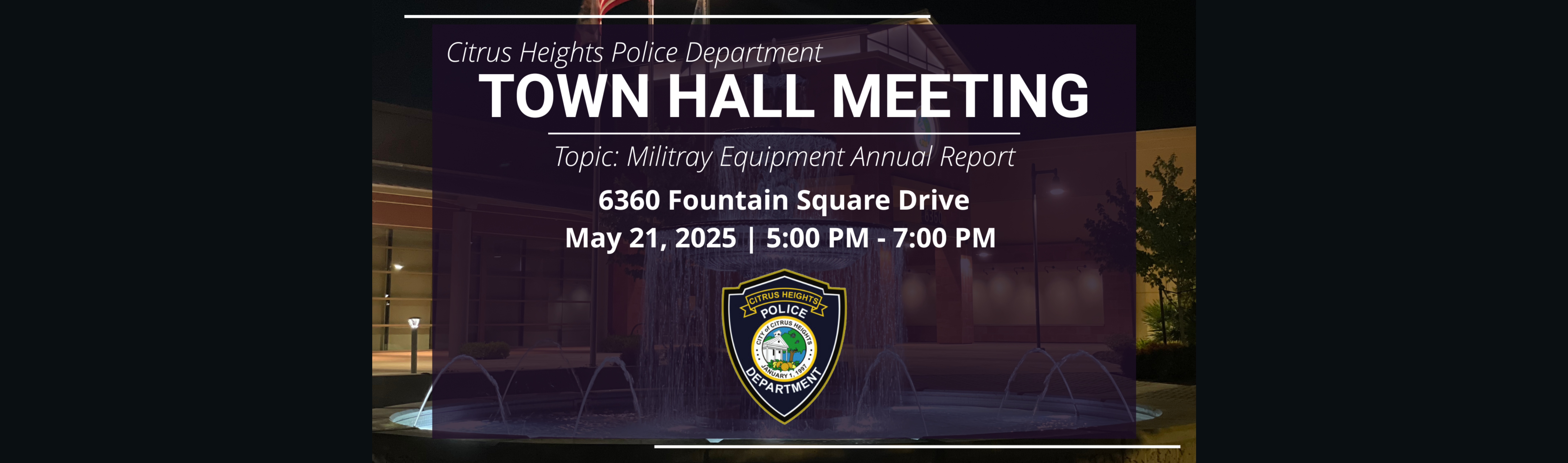 TOWN HALL MEETING (2) Banner